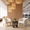 Arasan Contemporary Organic Solid Acacia Wood Accent Table