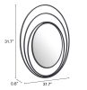 Luna Circular Statement Mirror