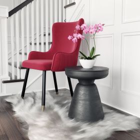 Sage Black Modern Round Side Tables – Set of 2