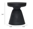 Sage Black Modern Round Side Tables – Set of 2