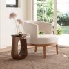 Okno Modern Mango Wood Sculptural Side Table