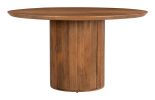 Izola Brown Mango Wood Storage Dining Table