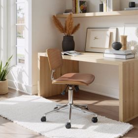 Duravel Brown Modern Vinyl Office Chair