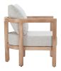 Leto Gray Modern Olefin & Aluminum Armchair