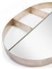 Latitude Antique Bronze Wall Mirror with Shelves
