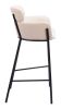 Bremor Modern Vinyl Barstool with Steel Frame