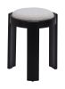 Banjul Modern Fabric Ottoman with Wood Frame
