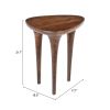 Spiker Walnut Modern Mango Wood Side Table