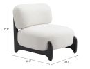 Bombo Modern Faux Shearling Accent Chair