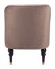 Bintulu Modern Taupe Velvet Accent Chair