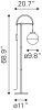Waterloo White & Bronze Mid-Century Modern Floor Lamp with Frosted Glass