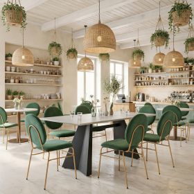 Inky Modern Sintered Stone Dining Table