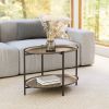 Bronson Modern Industrial Powder-Coated Steel Coffee Table