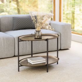 Bronson Modern Industrial Powder-Coated Steel Coffee Table