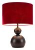 Shobu Red Boho Art Deco Modern Table Lamp