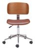 Duravel Brown Modern Vinyl Office Chair