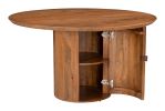 Izola Brown Mango Wood Storage Dining Table