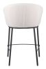 Essen Modern Teddy Fabric Counter Stool - Ivory