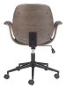 Ali Modern Black Office Chair – Vinyl, Plywood & Steel