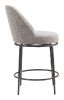 Nordhavn Gray Industrial Modern Swivel Counter Stool
