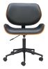 Flex Black Modern Low Back Office Chair - Black