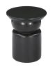 Colombo Modern Black Acacia Wood Side Table