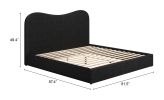 Sele Black Modern King Bed