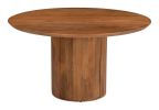 Izola Brown Mango Wood Storage Dining Table