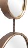 Motts Mid-Century Modern Bronze Industrial Wall Mirror