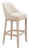 Calmo Beige Modern Upholstered Barstool