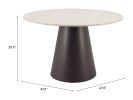 Jorf Beige & Bronze Modern Dining Table