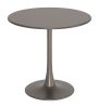 Soleil Taupe Modern Aluminum Sunburst Dining Table