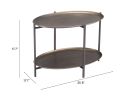 Bronson Modern Industrial Powder-Coated Steel Coffee Table