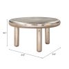 Arian Modern Silver Iron Coffee Table