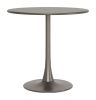 Soleil Taupe Modern Aluminum Sunburst Dining Table