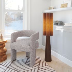 Violet Brown Modern PVC & Steel Floor Lamp