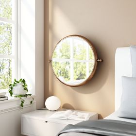 Rand Bronze Mid-Century Modern Industrial Wall Mirror