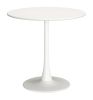 Soleil White Modern Aluminum Sunburst Dining Table