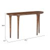 Spiker Walnut Modern Solid Mango Wood Console Table