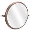 Rand Bronze Mid-Century Modern Industrial Wall Mirror
