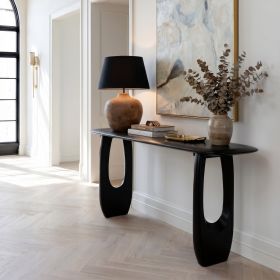 Arasan Contemporary Organic Solid Acacia Wood Console Table
