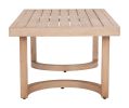 Leto Brown Modern Aluminum Coffee Table