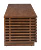 Linea Scandinavian Solid Fir Wood Wide TV Stand - Walnut