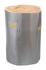 Sugra Gray Modern Acacia Wood End Table