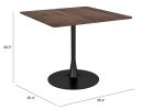 Molly Modern Brown Industrial Dining Table