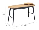 Tarkiz Natural Modern Rubberwood Desk