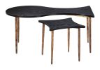Norden Modern Deco Coffee Table Set with Steel & MDF