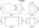 Norden Modern Deco Coffee Table Set with Steel & MDF