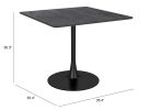 Molly Modern Black Industrial Dining Table