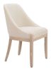 Calmo Beige Modern Upholstered Dining Chair